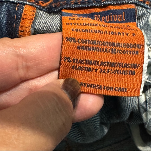 Rock Revival Liberty Boot Cut Stylish Blue Women's Jeans Y2K Vintage 31 EUC - Picture 10 of 14